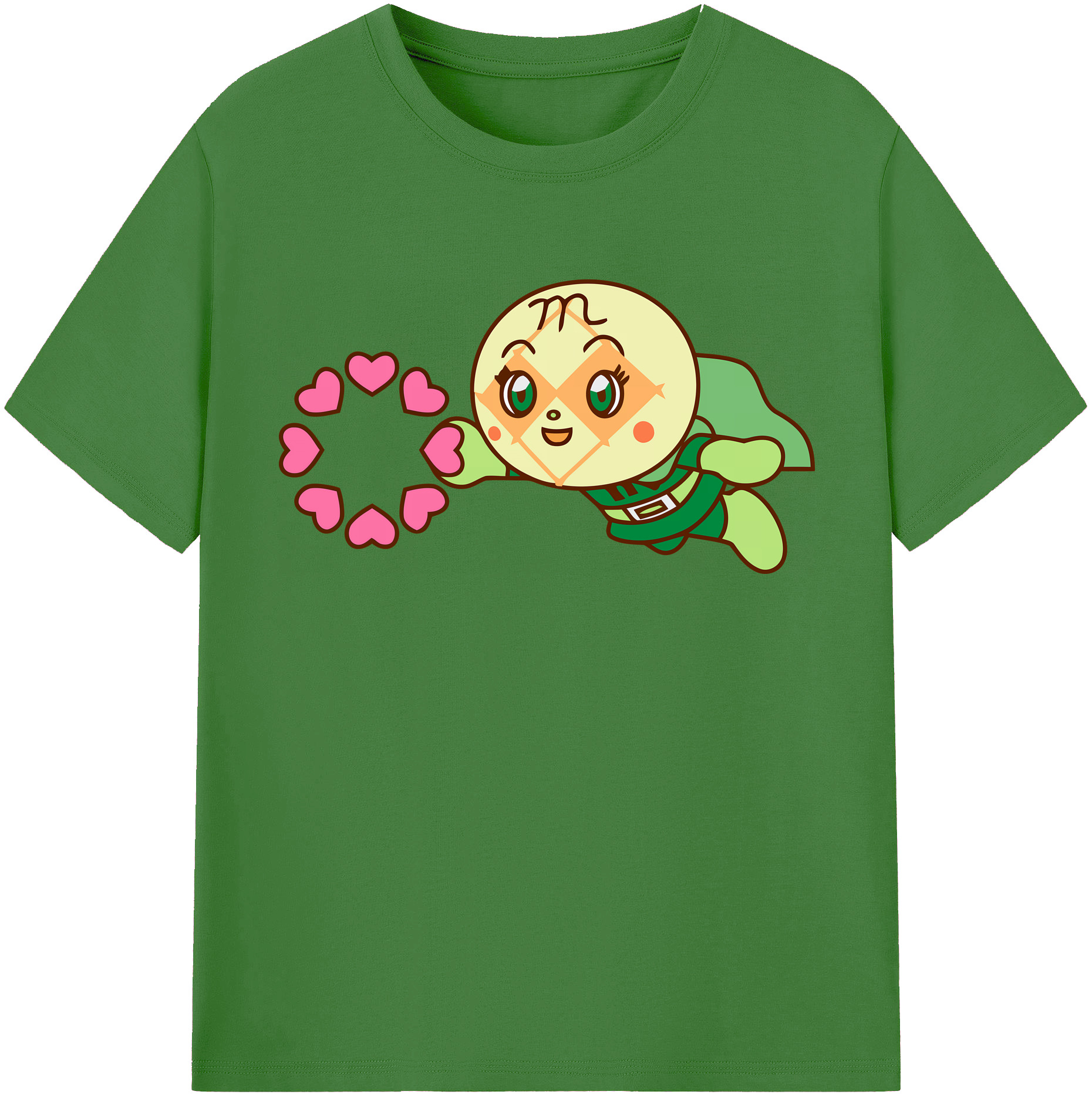 （画像用） アンパンマン Anpanman レディースカジュアルプリントTシャツ（綿100％）